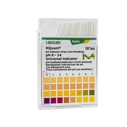 PH Paper pH 0-14 (100 Strips/Box) No.109535, Merck
